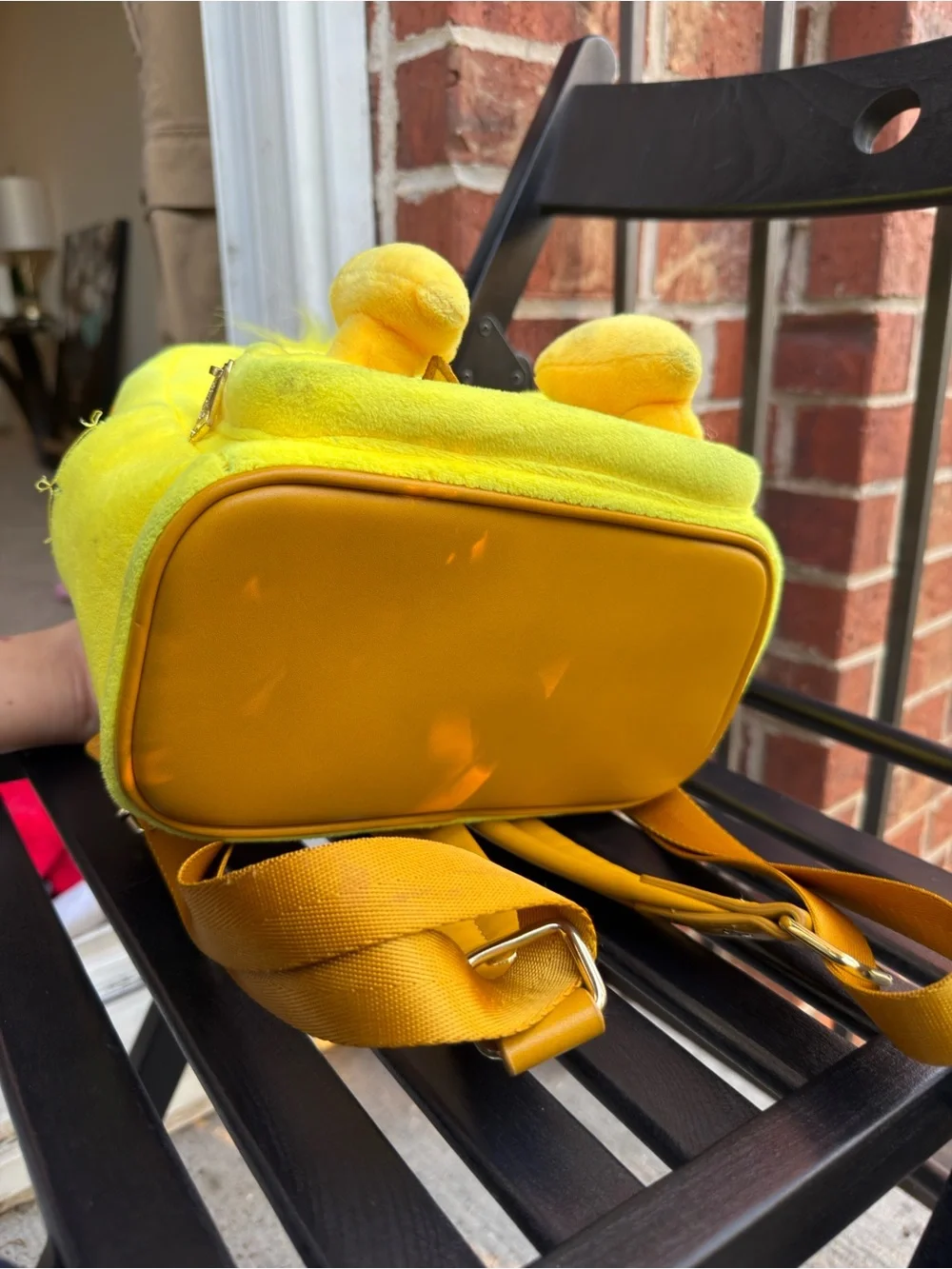 Yellow Tweety Character Plush Kids Backpack